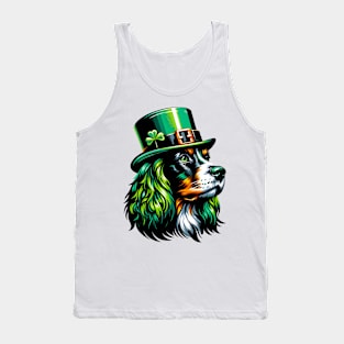 Field Spaniel Enjoys Saint Patrick's Day Fun Tank Top